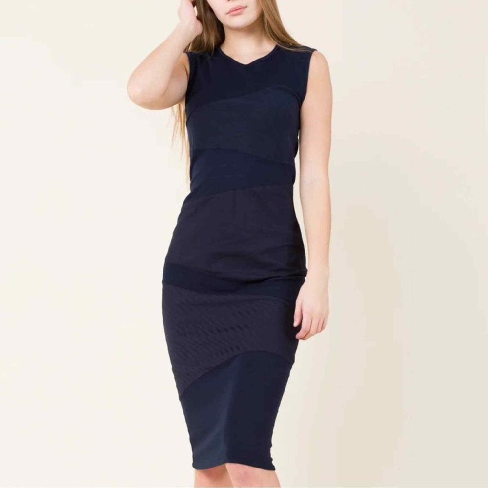 NEW Prairie Underground Medium Simulations Organic Cotton Hemp Midi Column Dress
